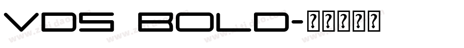 VDS Bold字体转换